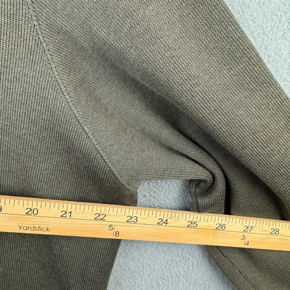 Banana Republic Mens Olive Green Cotton Full Zip Track Jacket Side Stripe Large